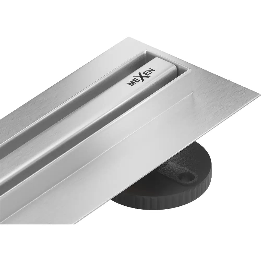 Mexen Flat 360° Slank Roterende Linjeavløp 130 Cm Krom