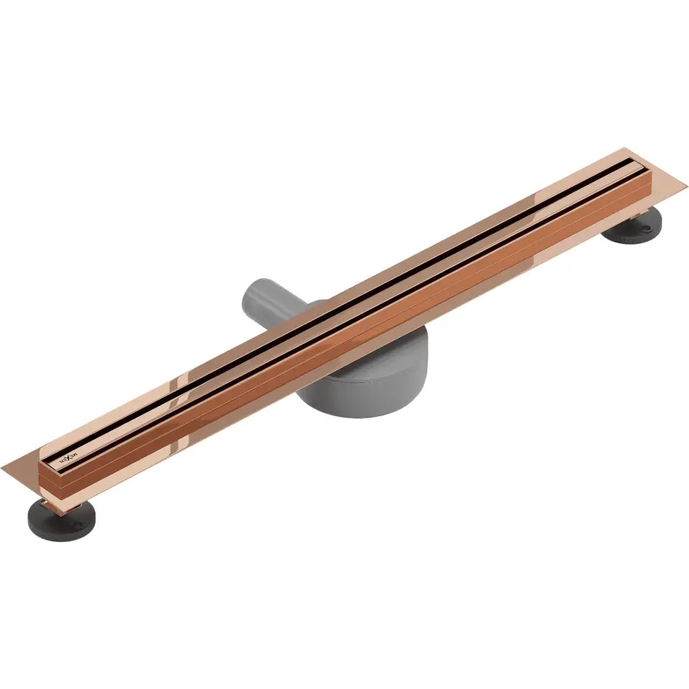 Mexen Flat 360° Slim Linjeavløp Roterende 60 Cm Roségull