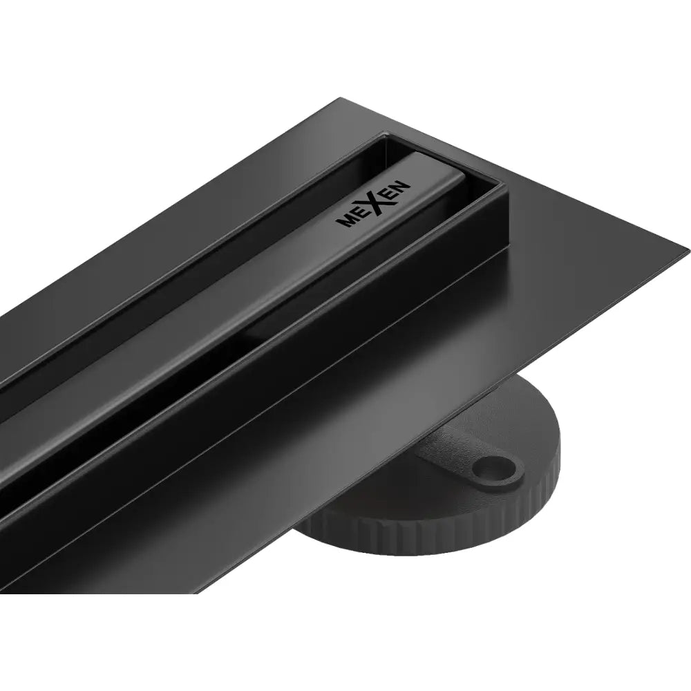 Mexen Flat 360° Slim Roterende Linjeavløp 140 Cm Svart