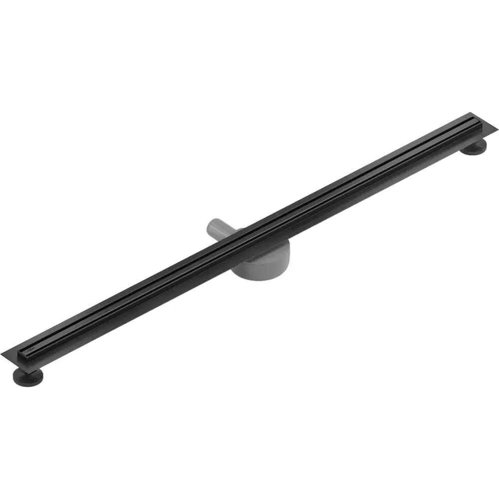 Mexen Flat 360° Slim Roterende Linjeavløp 160 Cm Svart