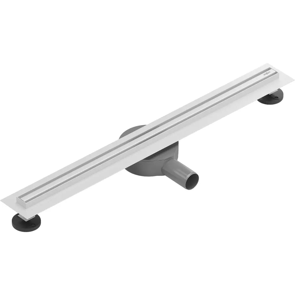 Mexen Flat 360° Slim Roterende Linjeavløp 60 Cm Hvit