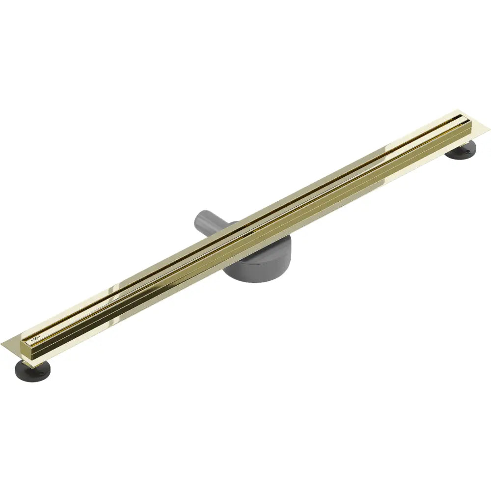 Mexen Flat 360° Slim Roterende Linjeavløp 80 Cm Gull