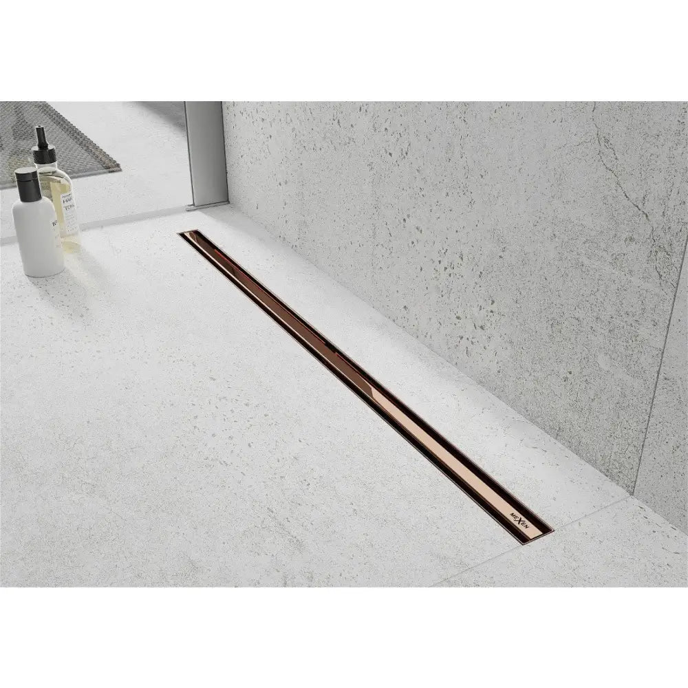 Mexen Flat 360° Slim Roterende Linjeavrenning 70 Cm Roségull