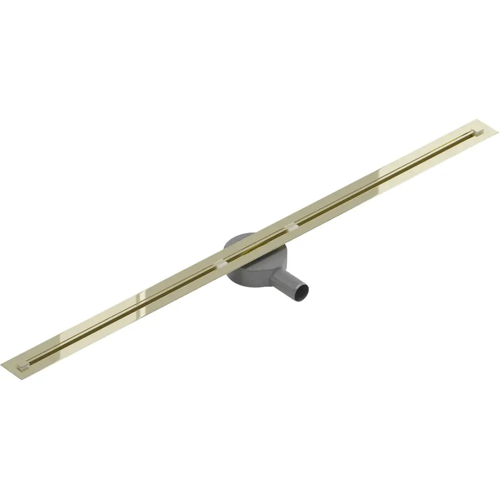 Mexen Flat 360° Super Slim Roterende Linjeavløp 130 Cm Gull