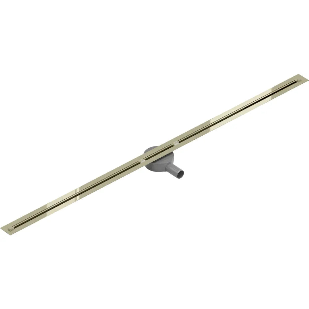 Mexen Flat 360° Super Slim Roterende Linjeavløp 160 Cm Gull