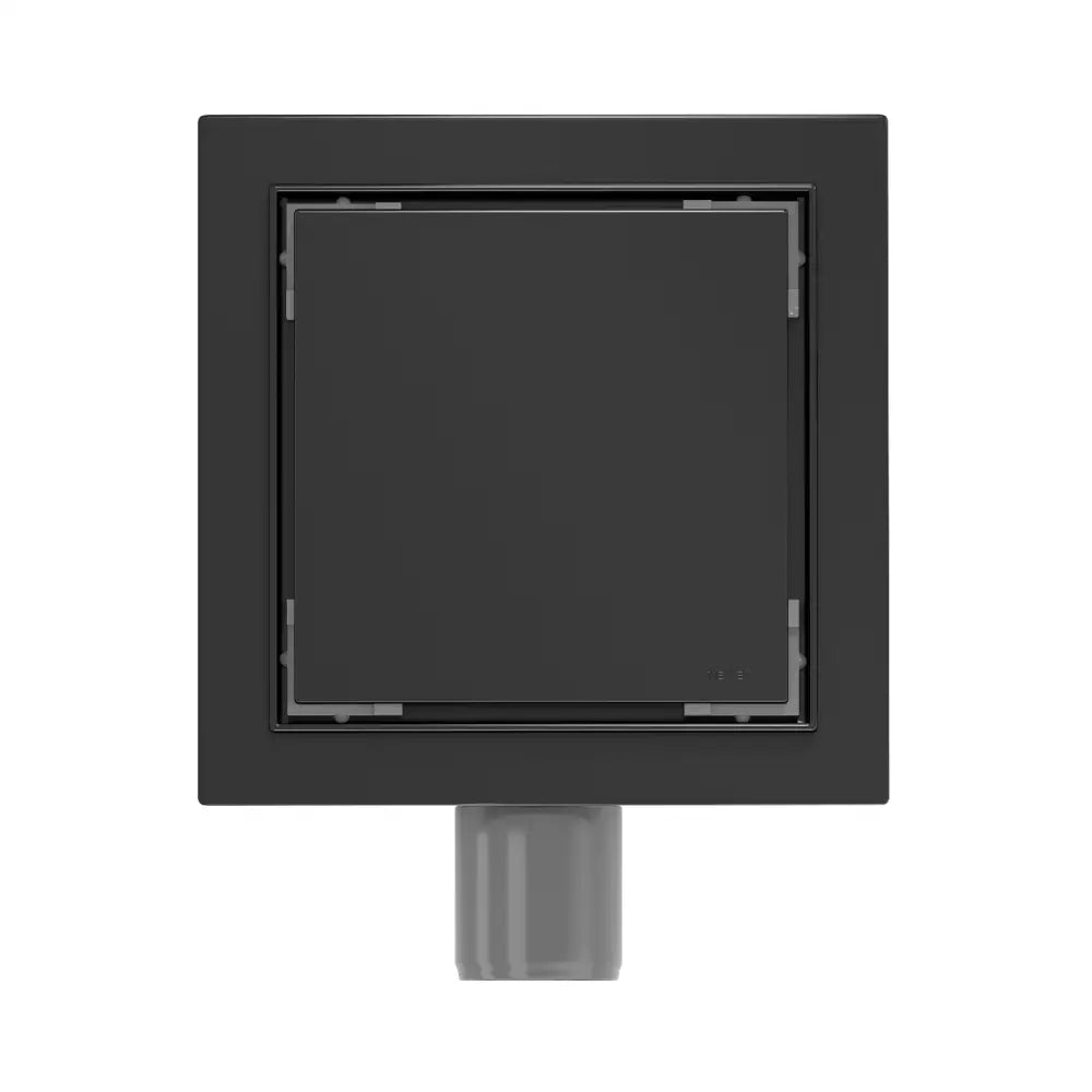 Mexen Flat Gulvavløp Firkantet 12x12 Cm Svart