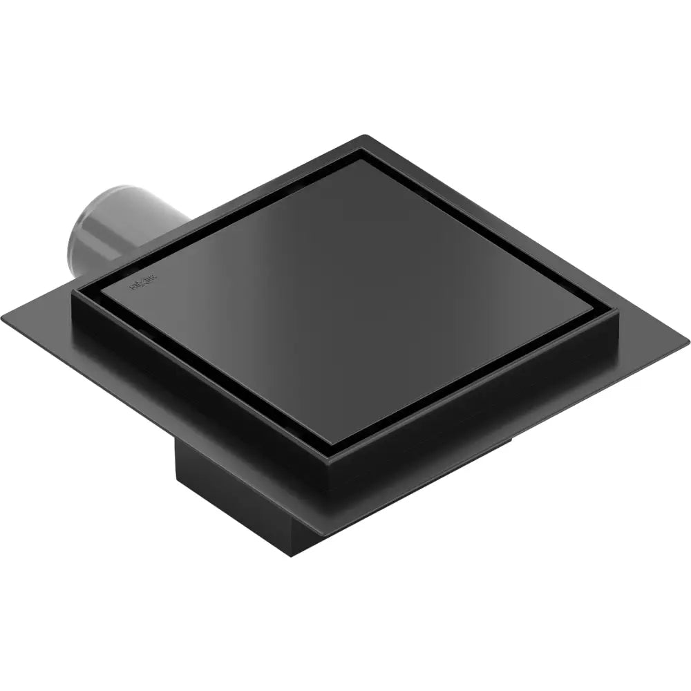 Mexen Flat Gulvavløp Firkantet 12x12 Cm Svart