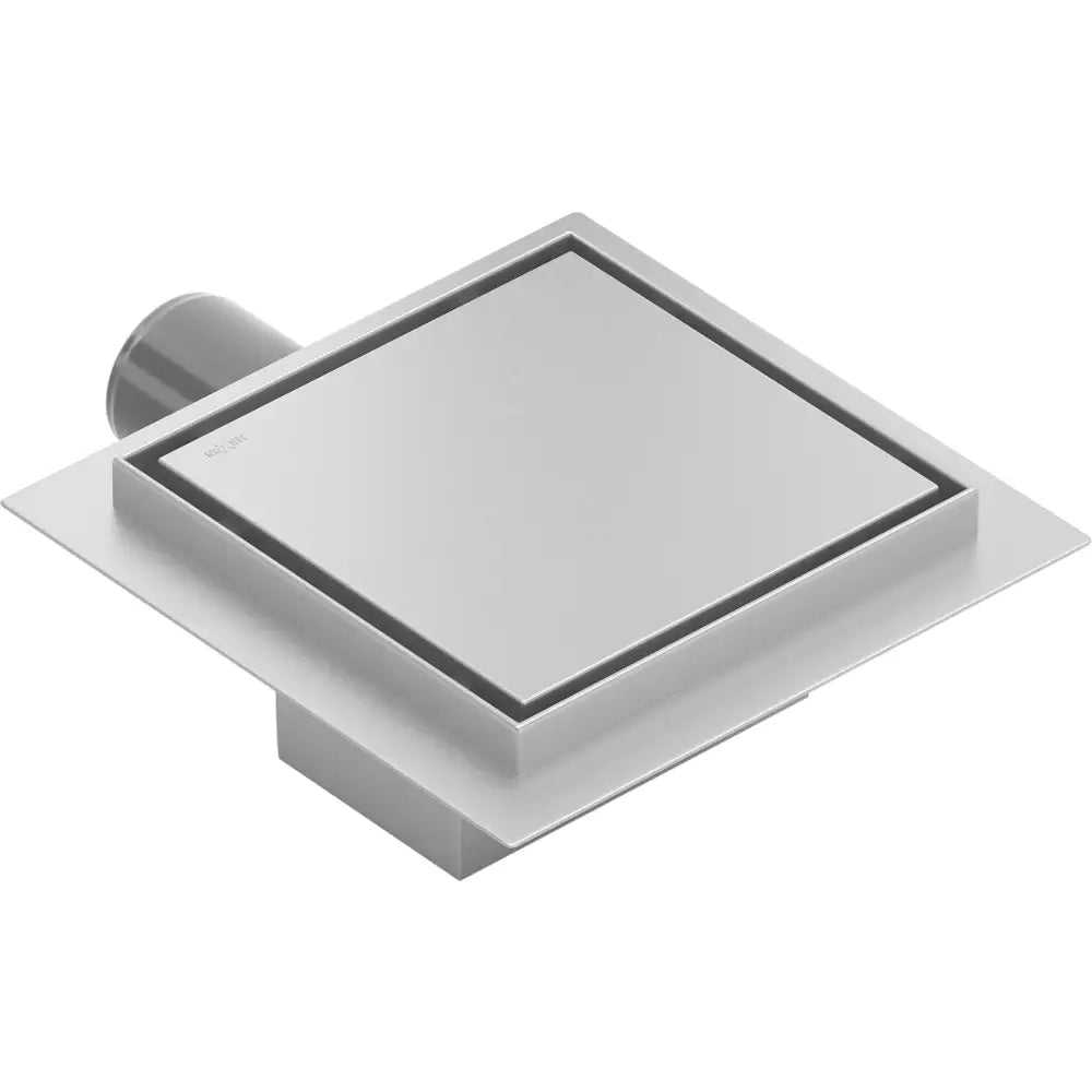 Mexen Flat Gulvavløp Kvadratisk 15x15 Cm Krom