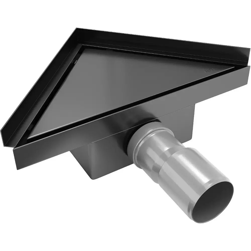 Mexen Flat Gulvinnløp Trekantet 20x20 Cm Svart