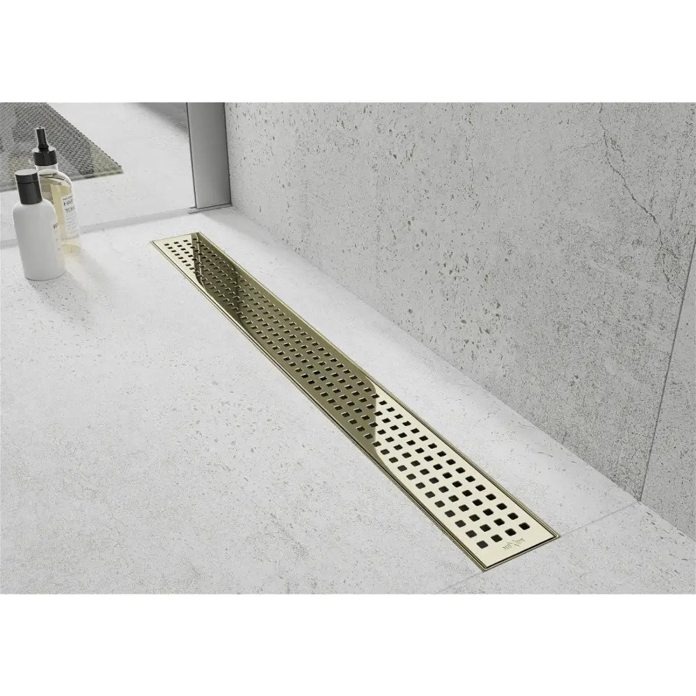 Mexen Flat M08 Lineært Avløp 70 Cm Gull - 1525070