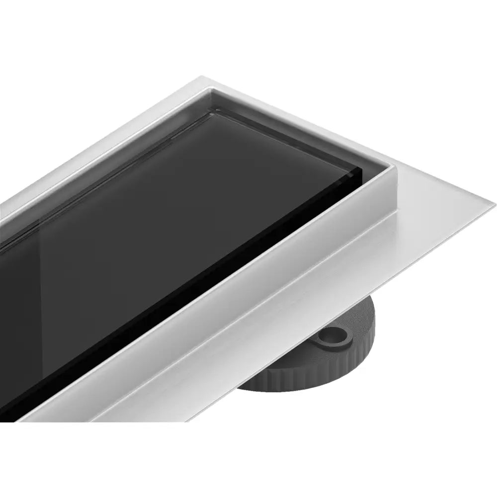 Mexen Flat Mgb Lineær Avløp 70 Cm Sort Glass - 1026070