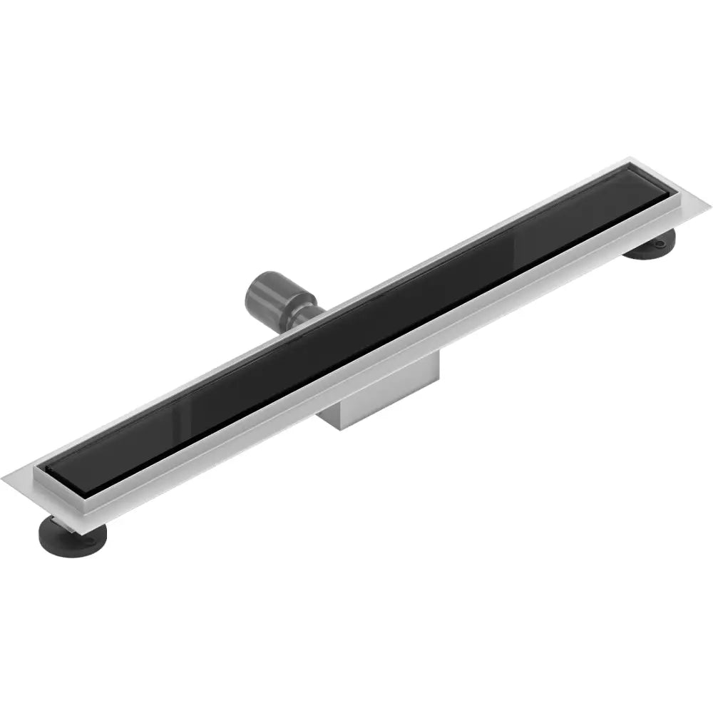 Mexen Flat Mgb Linjeavløp 50 Cm Svart Glass - 1026050