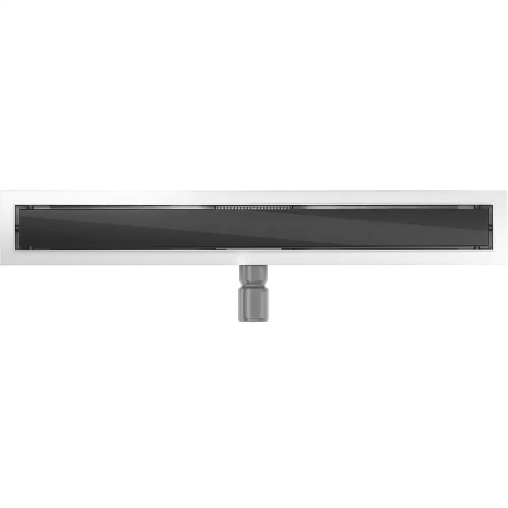 Mexen Flat Mgb Linjeavløp 50 Cm Svart Glass - 1026050