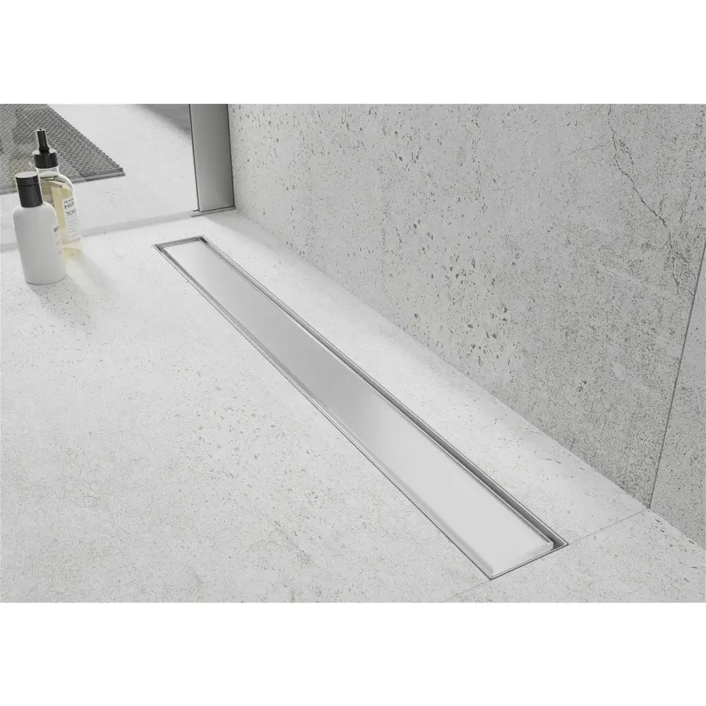 Mexen Flat Mgw Lineær Avløp 80 Cm Hvitt Glass - 1027080