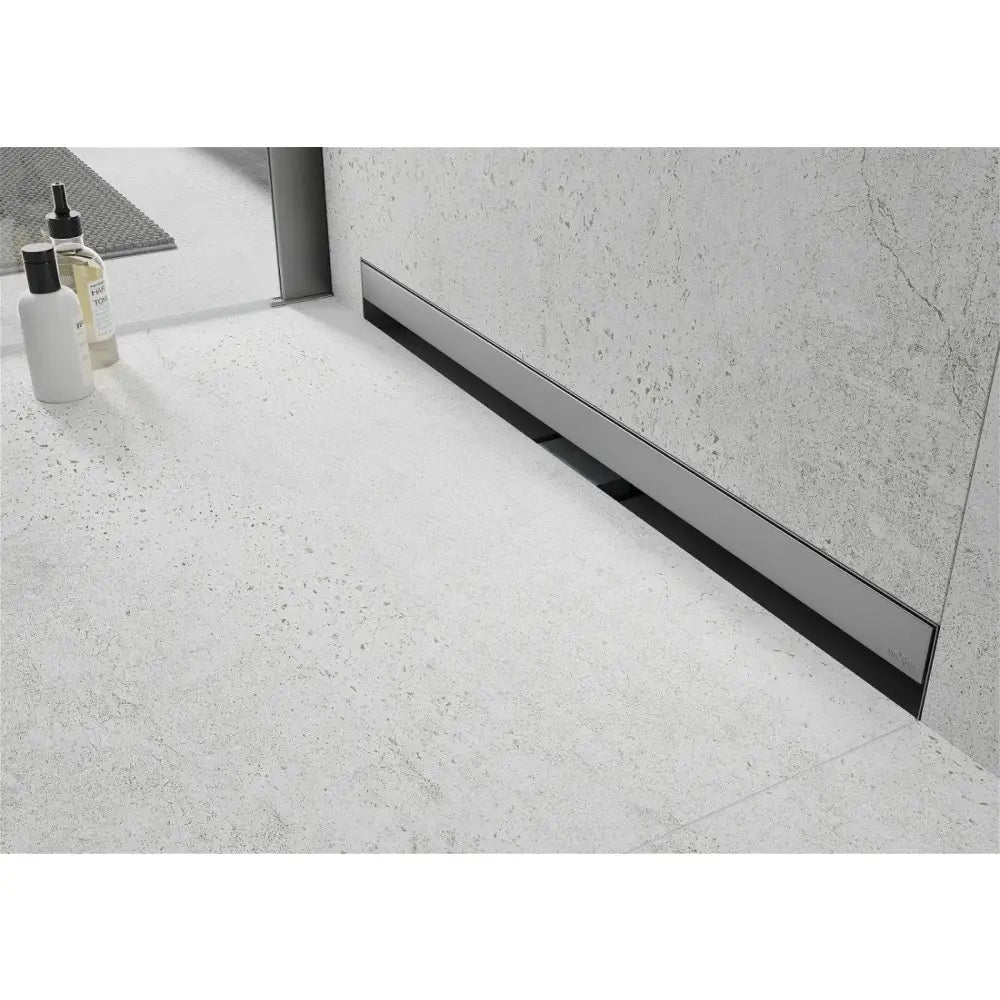 Mexen Flat Wall Lineær Veggavløp 2-i-1 110 Cm Krom