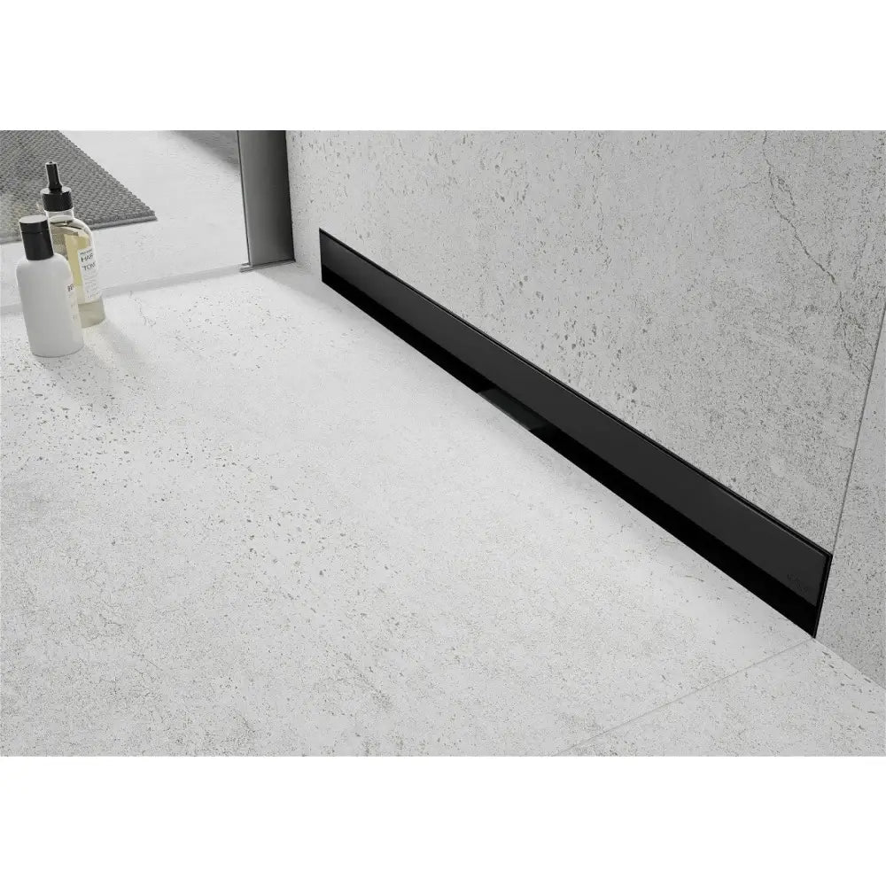 Mexen Flat Wall Linjeavløp for Vegg 2i1 120 Cm Svart