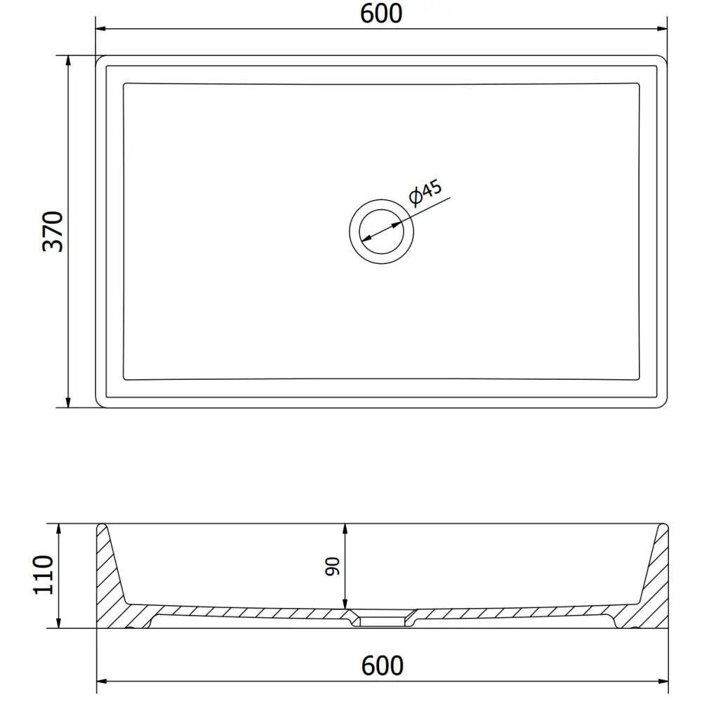 Mexen Goya Servant for Nedfelling 60x37 Cm Hvit