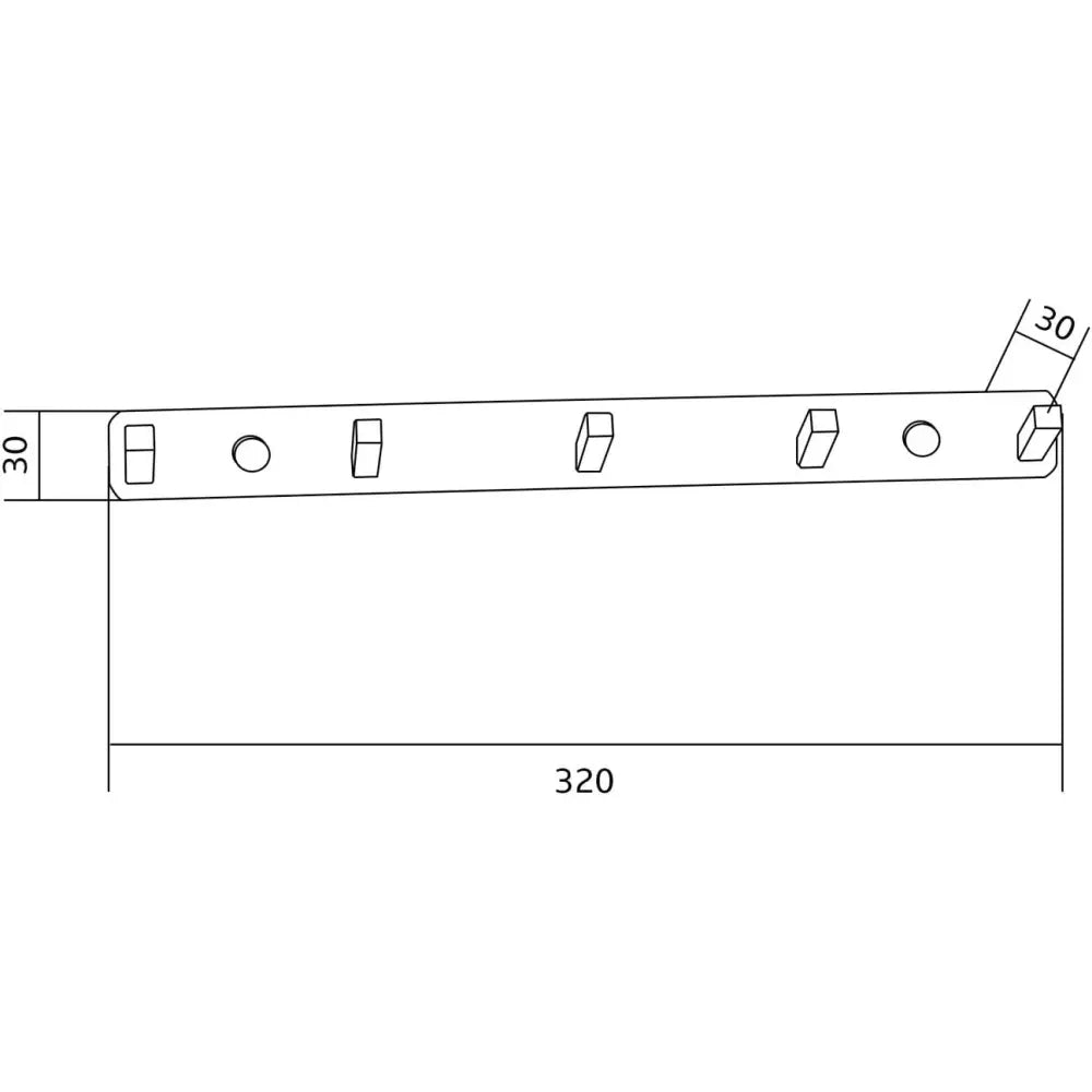 Mexen Håndklehenger Med Fem Holdere Krom - 709175 - 2