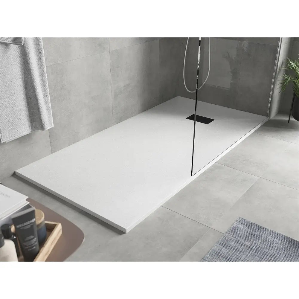 Mexen Hugo Rektangulær Smc-dusjbunn 180x90 Cm Hvit med Sort Deksel - 42109018-b