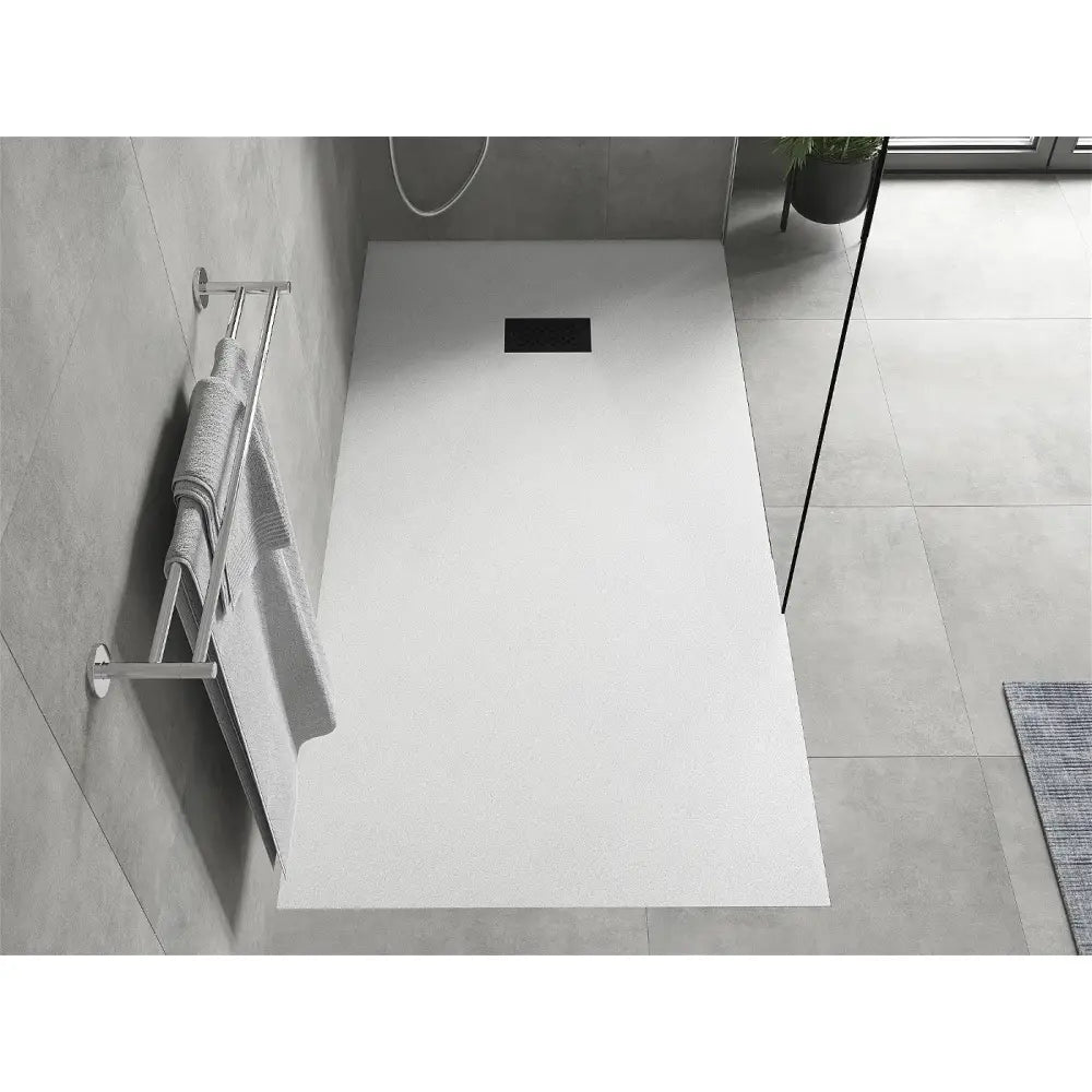 Mexen Hugo Rektangulær Smc-dusjbunn 180x90 Cm Hvit med Sort Deksel - 42109018-b