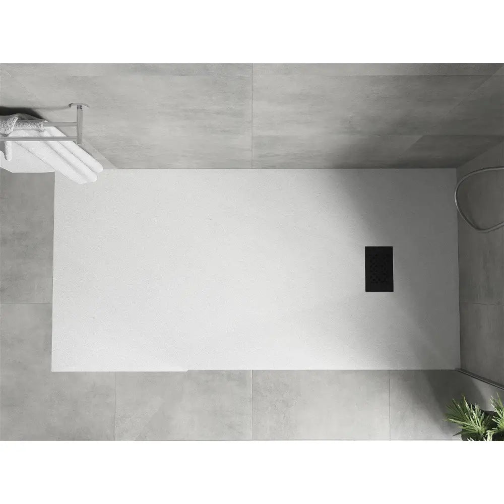 Mexen Hugo Rektangulær Smc-dusjbunn 180x90 Cm Hvit med Sort Deksel - 42109018-b