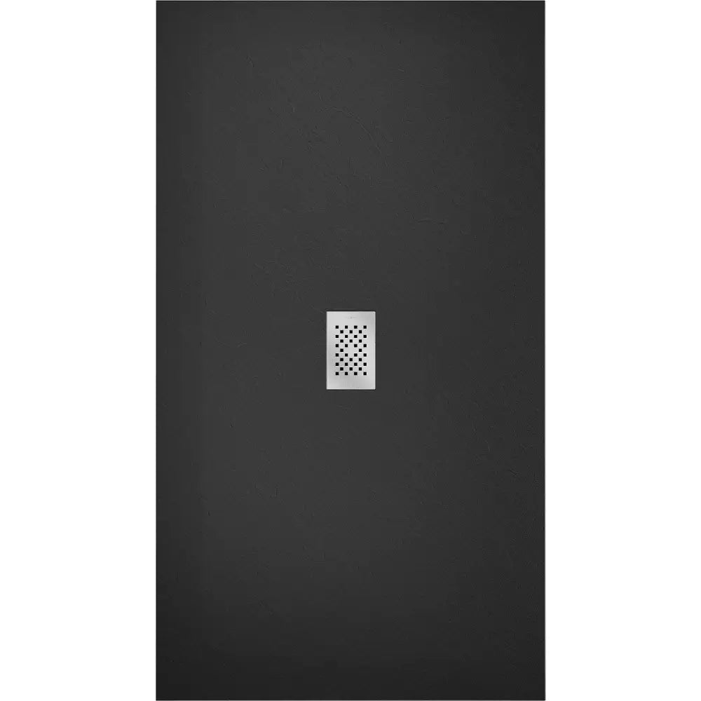 Mexen Hugo Rektangulært Dusjbrett Smc 160x100 Cm Svart med Rustfritt Ståldeksel - 42701016-x
