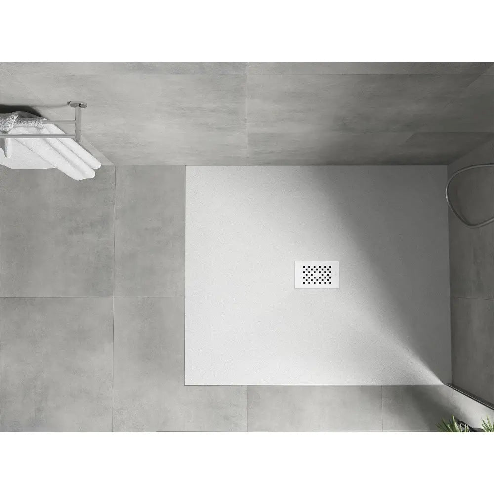 Mexen Hugo Rektangulært Smc-dusjbrett 110x100 Cm Hvit med Hvit Deksel - 42101011-w