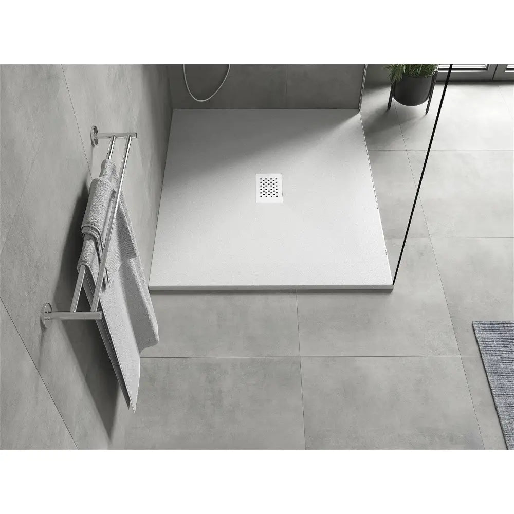 Mexen Hugo Rektangulært Smc-dusjbrett 110x100 Cm Hvit med Hvit Deksel - 42101011-w