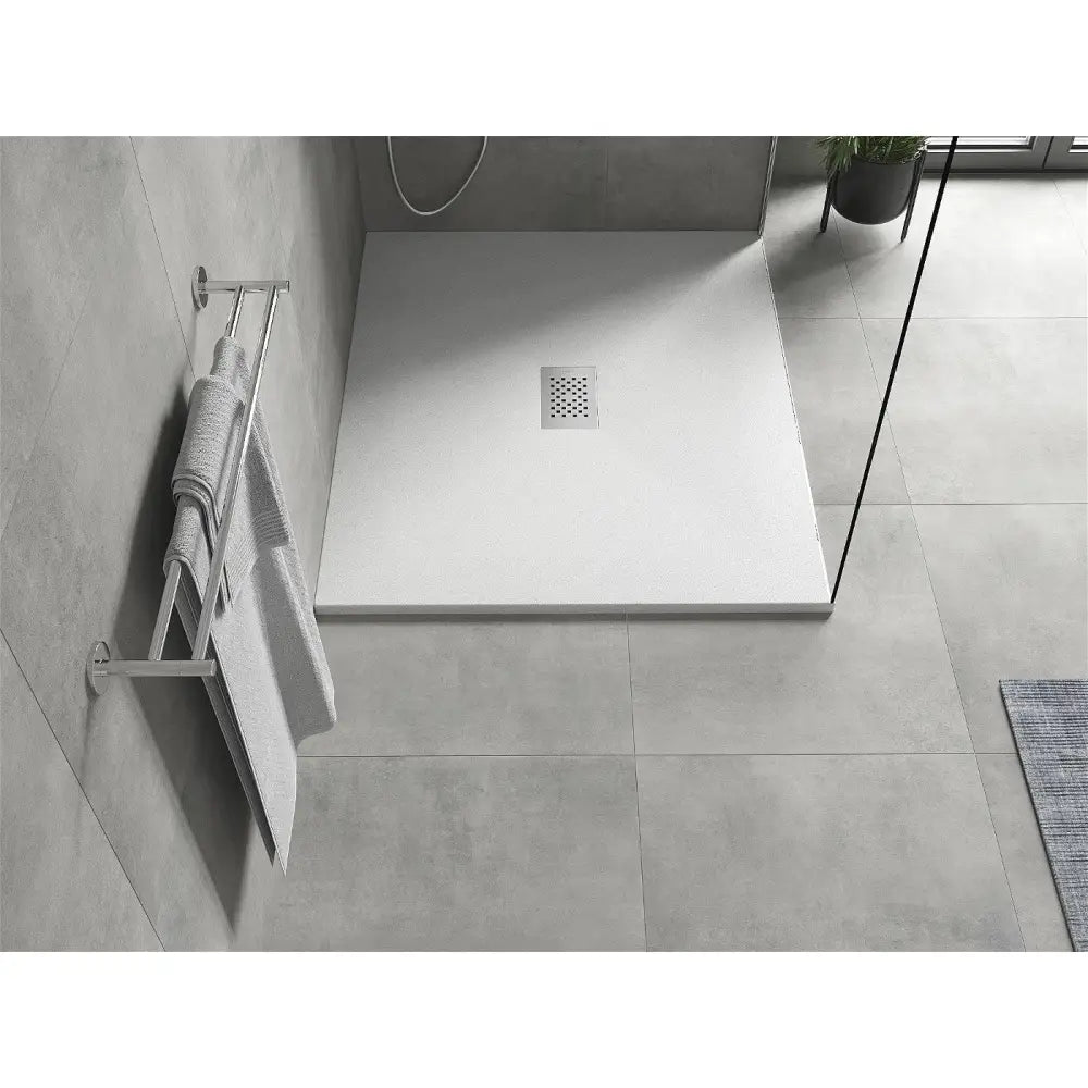 Mexen Hugo Rektangulært Smc-dusjbrett 130x100 Cm Hvitt Inox Deksel - 42101013-x - 6