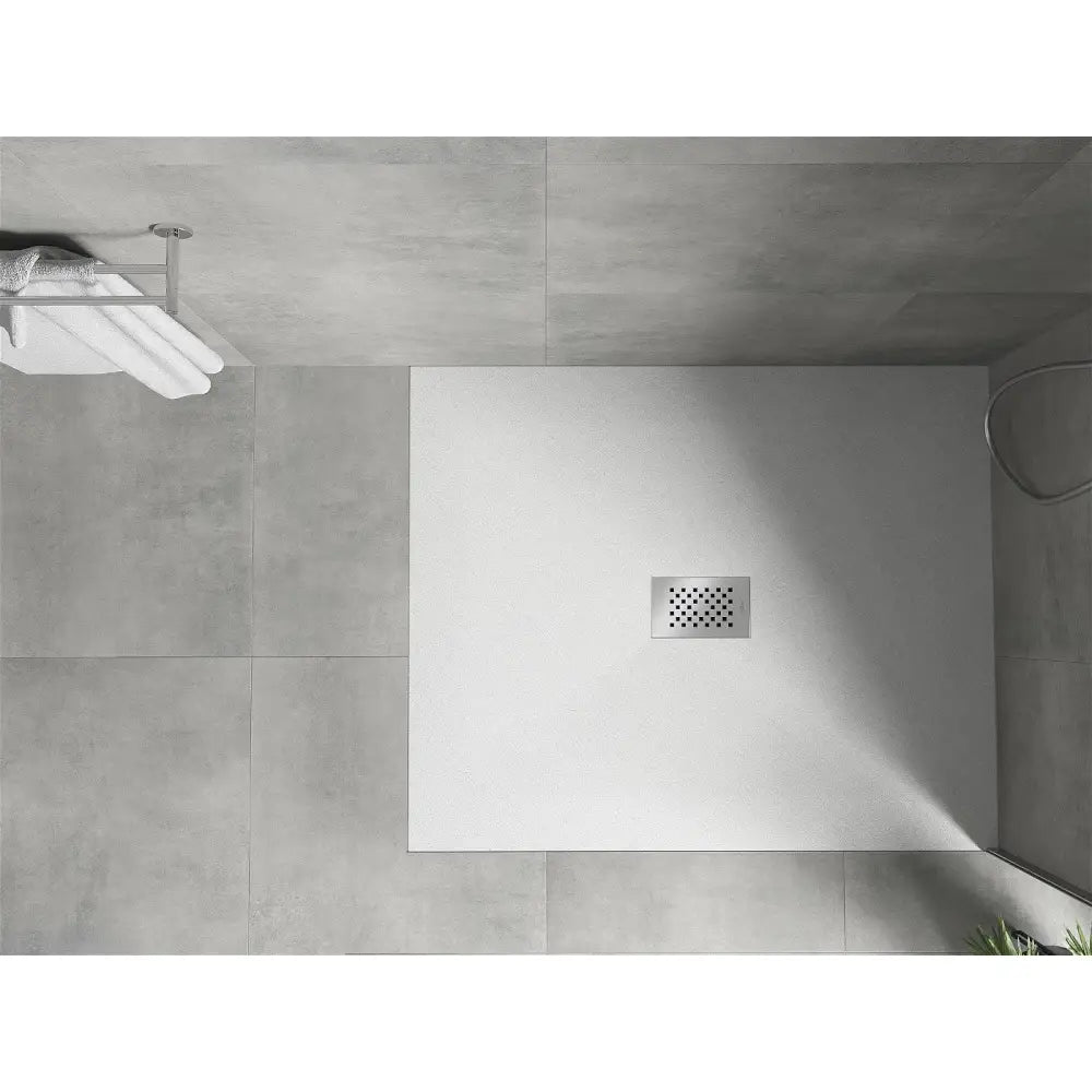 Mexen Hugo Rektangulært Smc-dusjbrett 130x100 Cm Hvitt Inox Deksel - 42101013-x - 4