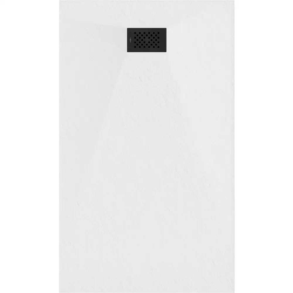 Mexen Hugo Rektangulært Smc-dusjbrett 140x80 Cm Hvitt Med Sort Frontpanel - 42108014-b - 7