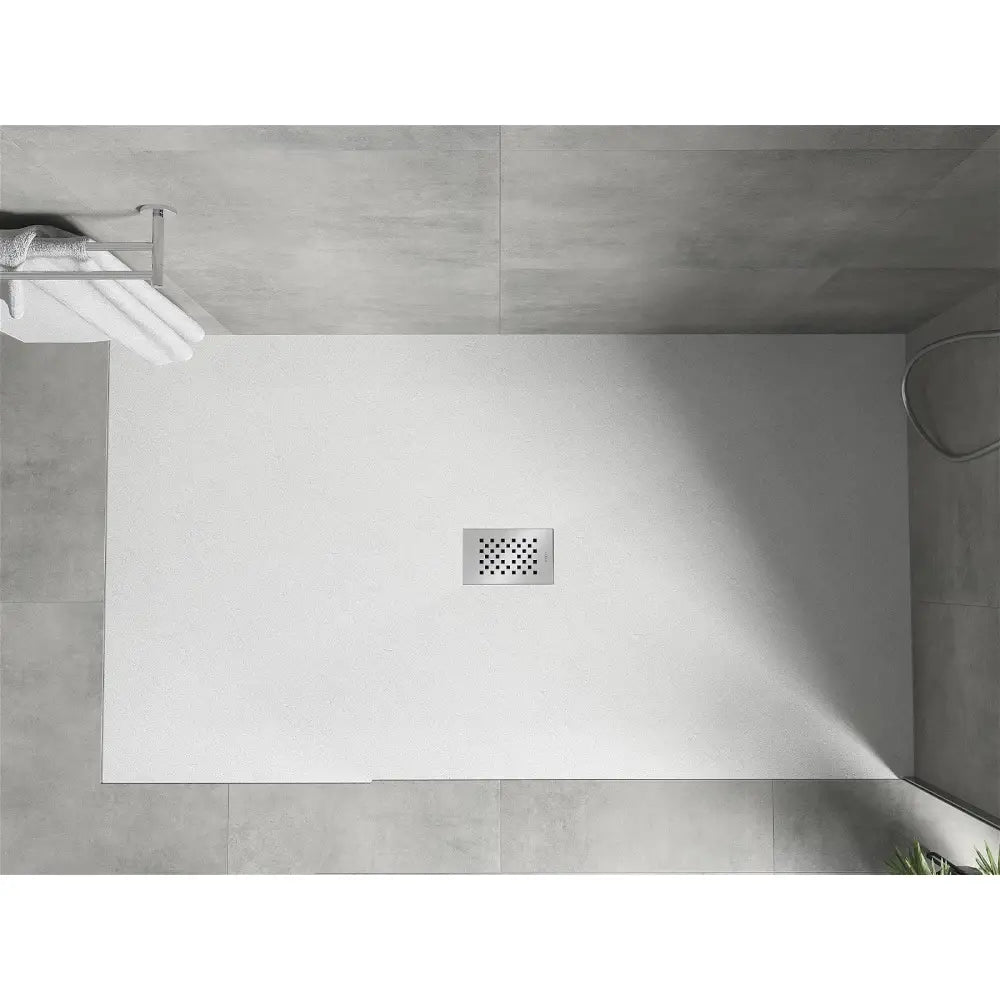 Mexen Hugo Rektangulært Smc-dusjbrett 160x100 Cm Hvitt Inox Deksel - 42101016-x - 4