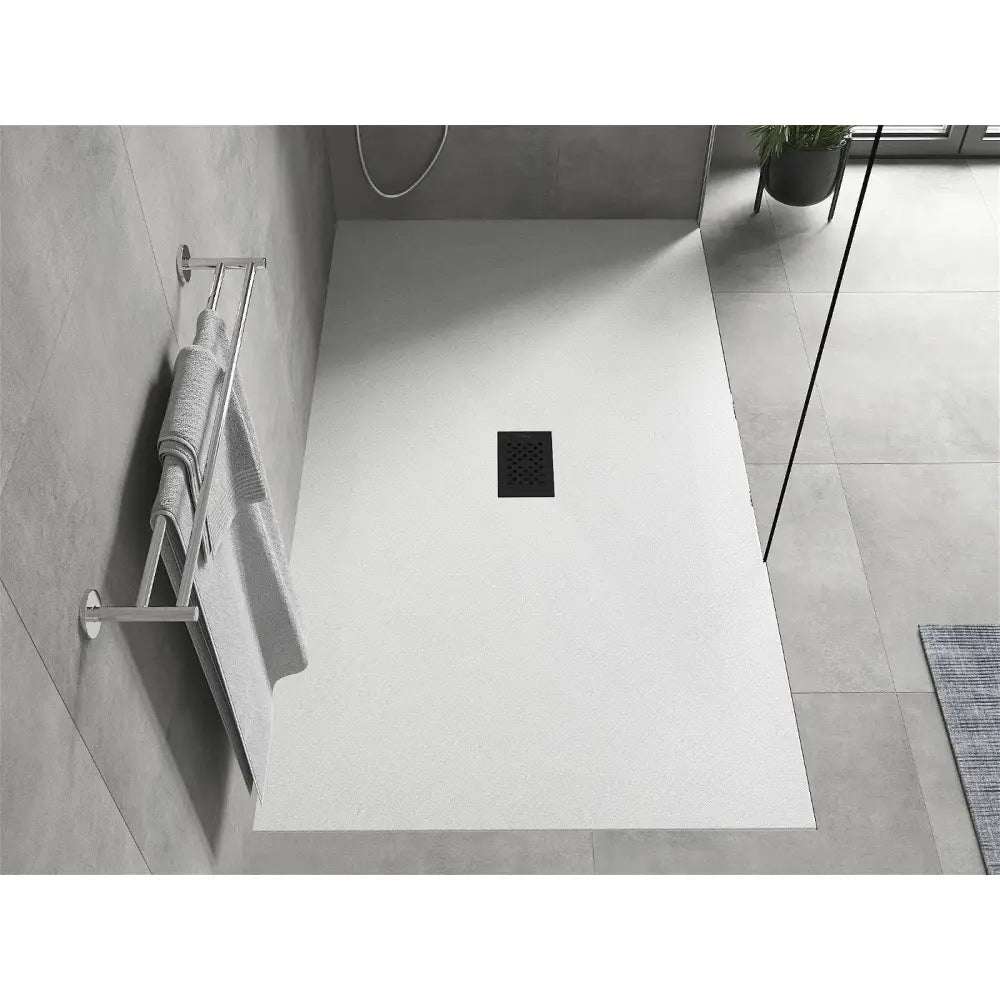 Mexen Hugo Rektangulært Smc-dusjkabinett 200x100 Cm Hvit med Sort Deksel - 42101020-b