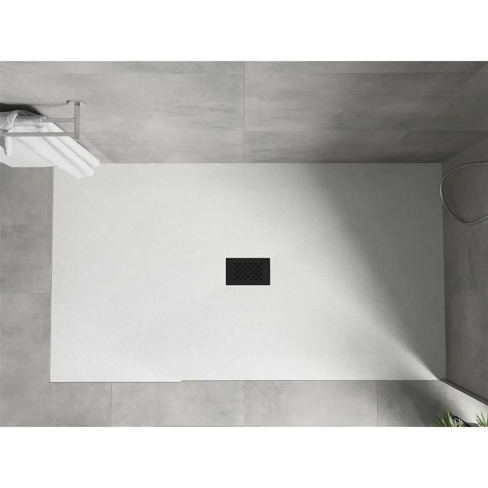 Mexen Hugo Rektangulært Smc-dusjkabinett 200x100 Cm Hvit med Sort Deksel - 42101020-b