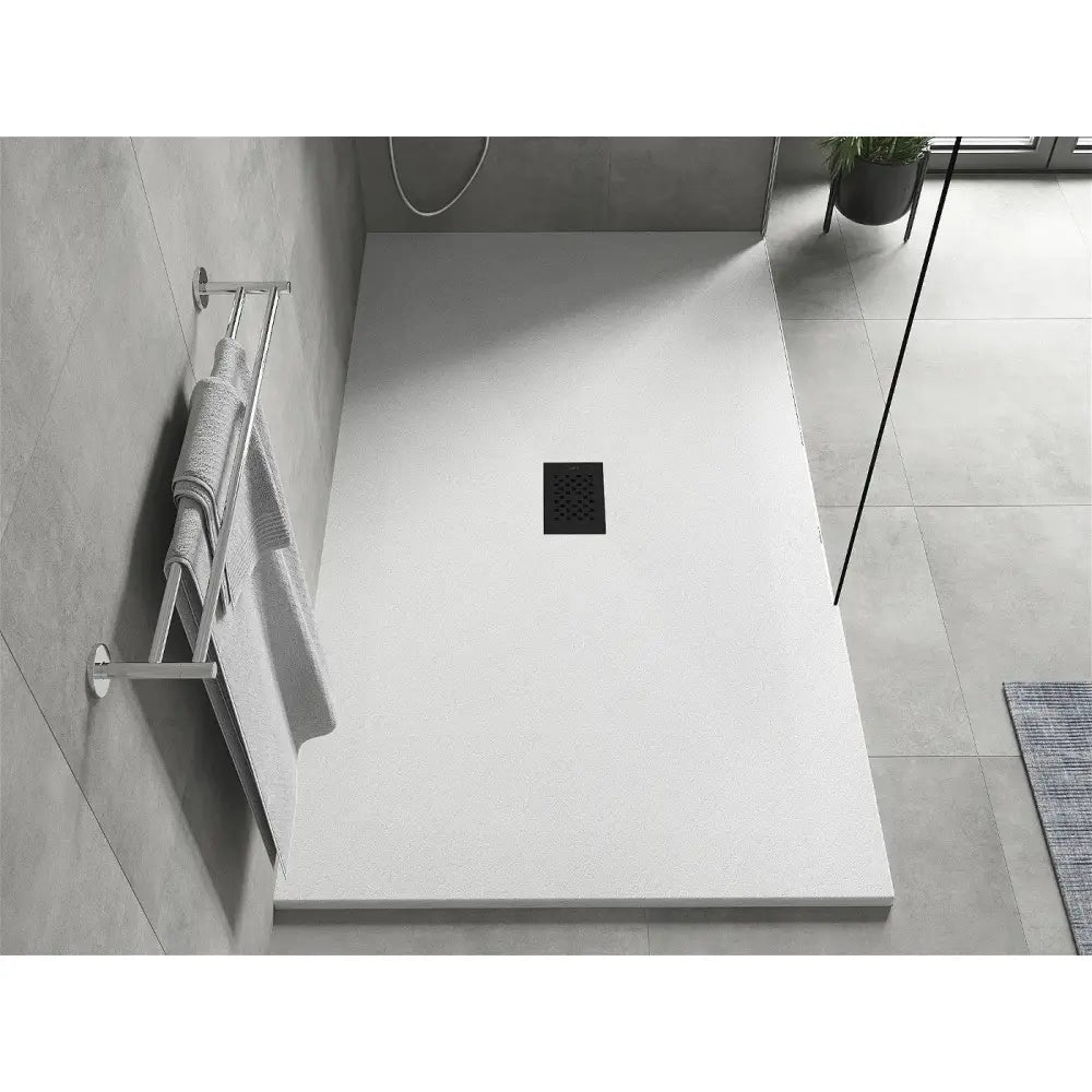 Mexen Hugo Rektangulært Smc-dusjkabinett 200x100 Cm Hvit med Sort Deksel - 42101020-b