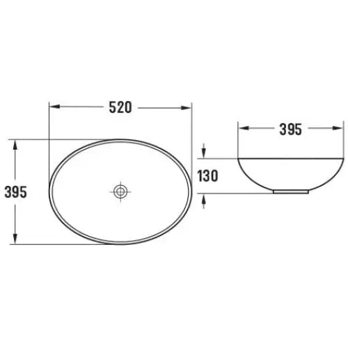 Mexen Iko Overflatevask 52x39 Cm Kobber - 2