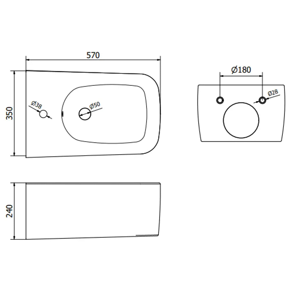 Mexen Innbyggingssett For Bidet Fenix B-ramme Med York-bidet Hvit - 4