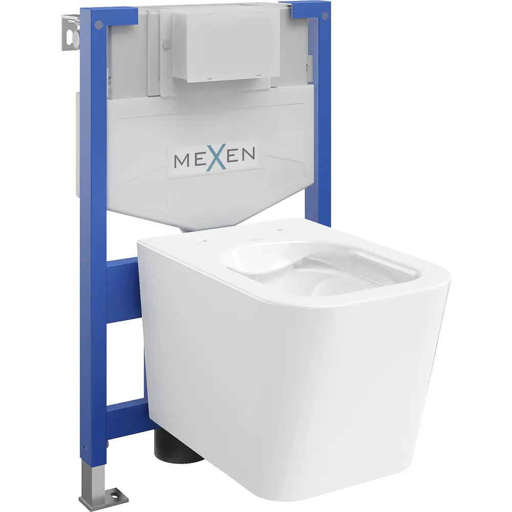 Mexen Innbyggingssett For Toalett Med Fenix Xs-f Ramme Og Teo Toalettskål Hvit - 6803385xx - 1