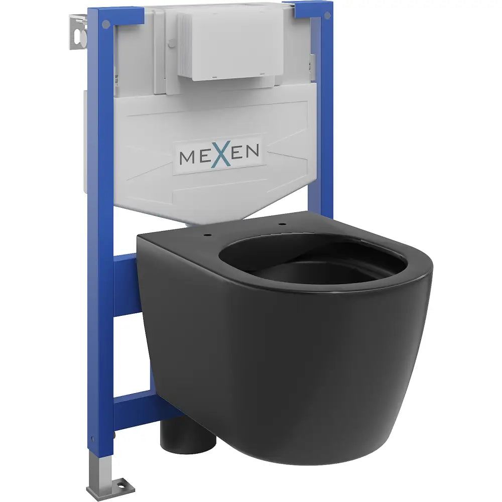 Mexen Innbyggingssett For Wc Fenix Xs-f Med Carmen Toalettskål Matt Svart - 6803388xx - 1