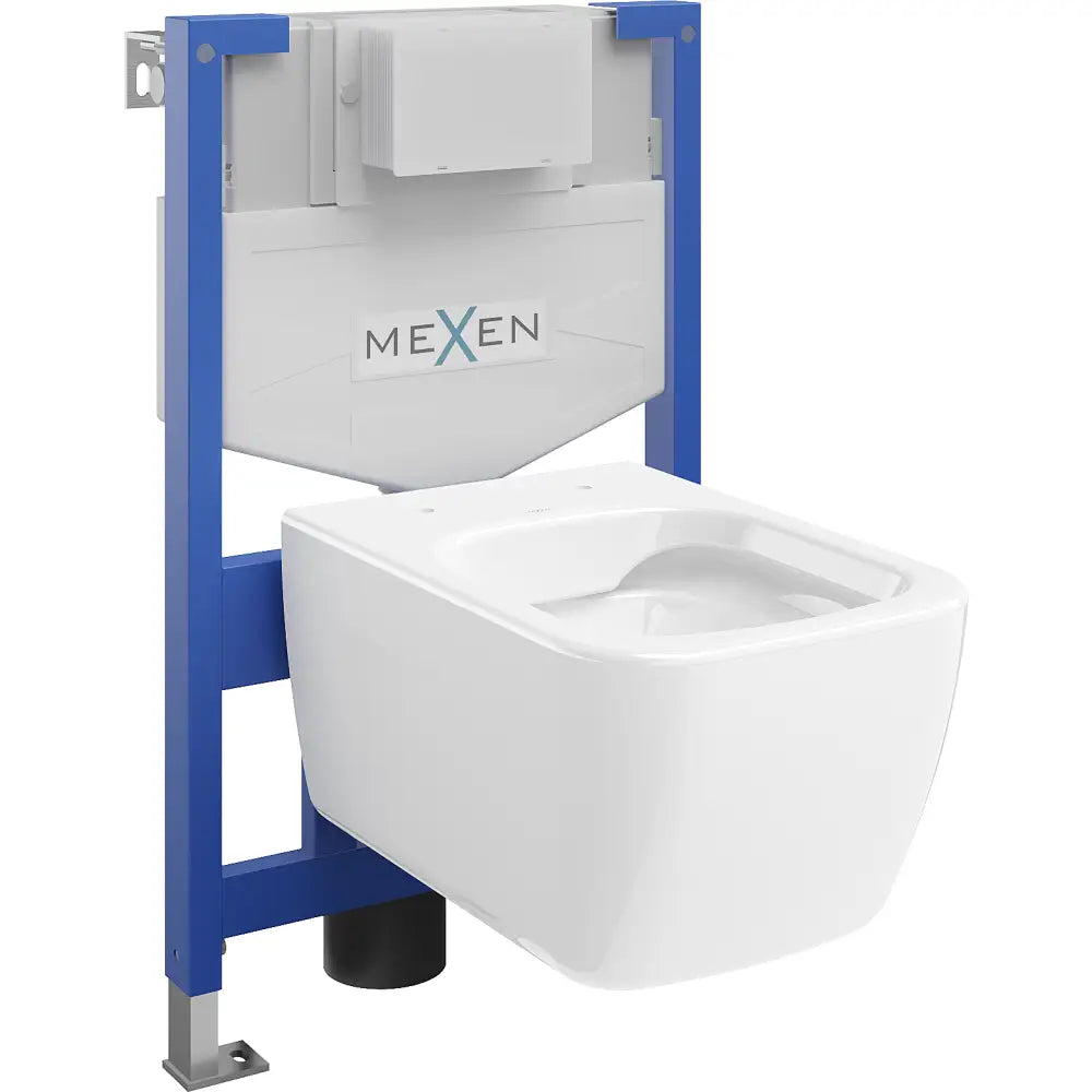 Mexen Innebygd Toalettsett Fenix Xs-f Med Wc-skål Margo Hvit - 6803342xx - 1