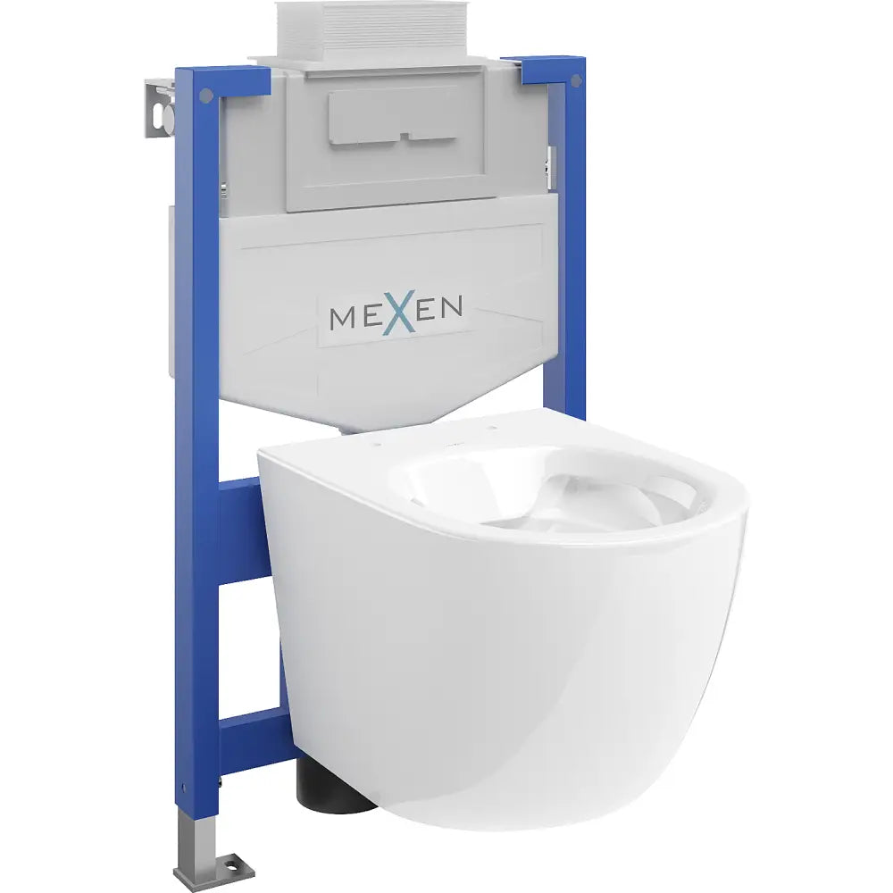 Mexen Innebygd Wc-rammesett Fenix Xs-u Med Wc-skål Lena Hvit - 6853322xx - 1