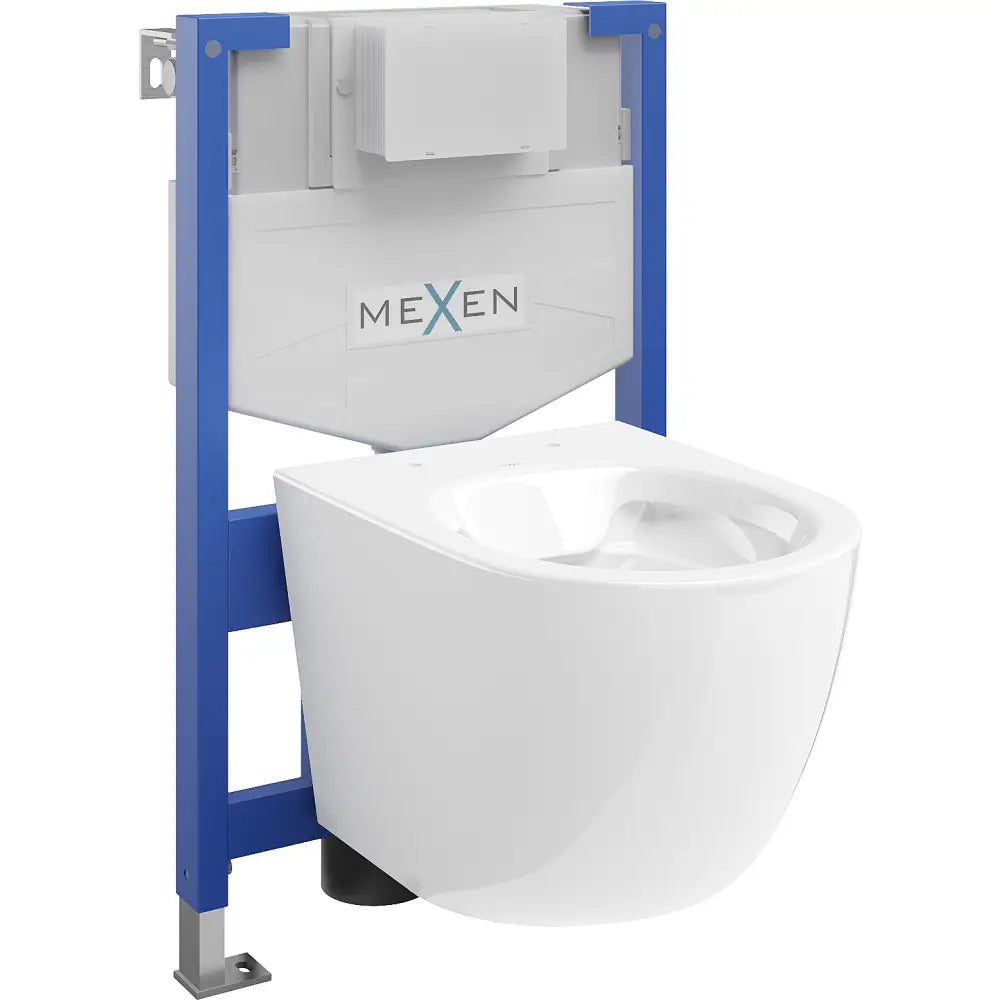 Mexen Innebygd Wc-sett Med Fenix Xs-f Ramme Og Lena Wc-skål Hvit - 6803322xx - 1