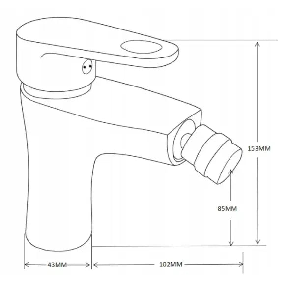 Mexen Kama Bidetbatteri Sort - 72520 - 2