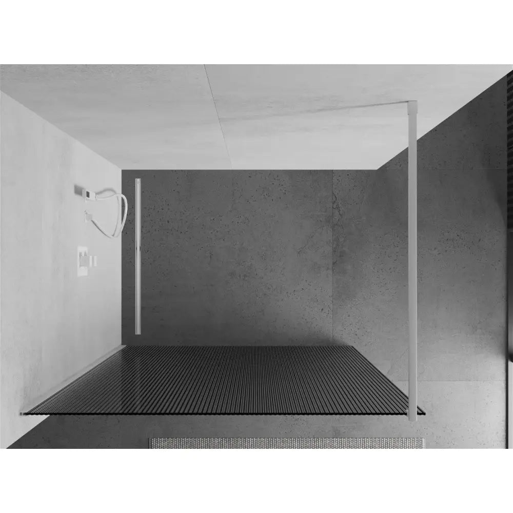 Dusjvegg 100x200 Cm Striper 8 Mm Hvit