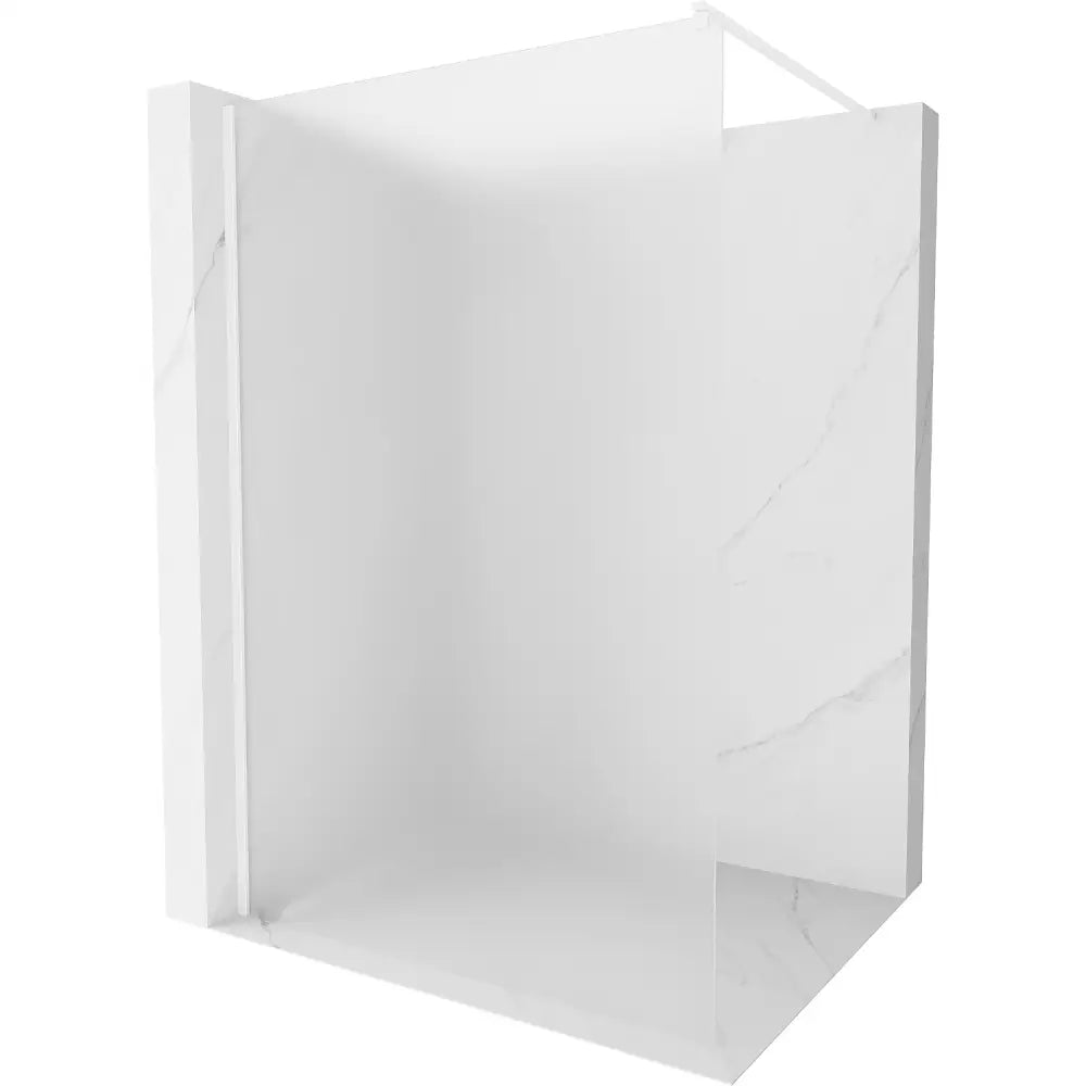 Dusjvegg 120x200 Cm Frostet 8 Mm Hvit
