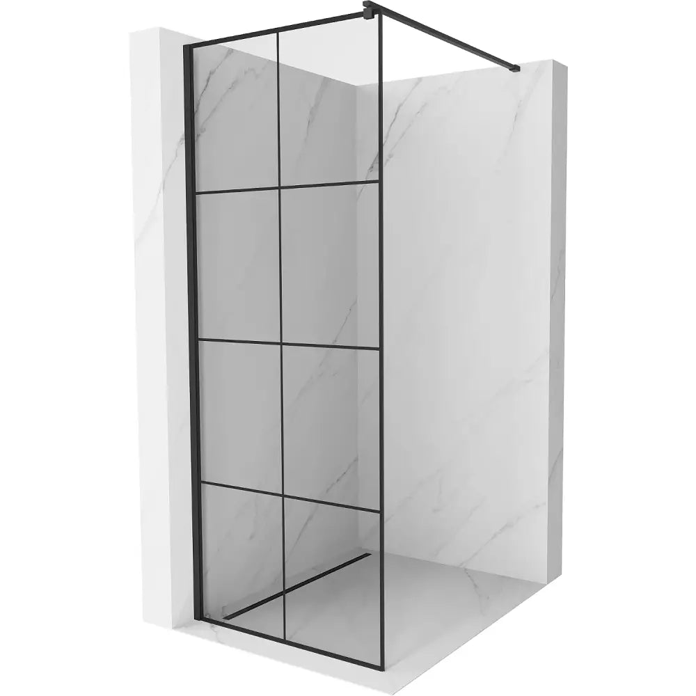 Dusjvegg 70x200 Cm Sort Mønster 8 Mm Svart