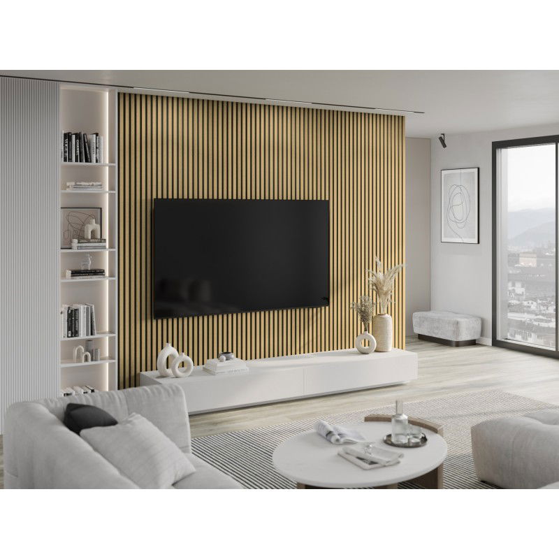 Veggplater kjøkken 275 x 30 cm bambus naturlig Akustisk Mexen Lam – S100-275307-3015-011