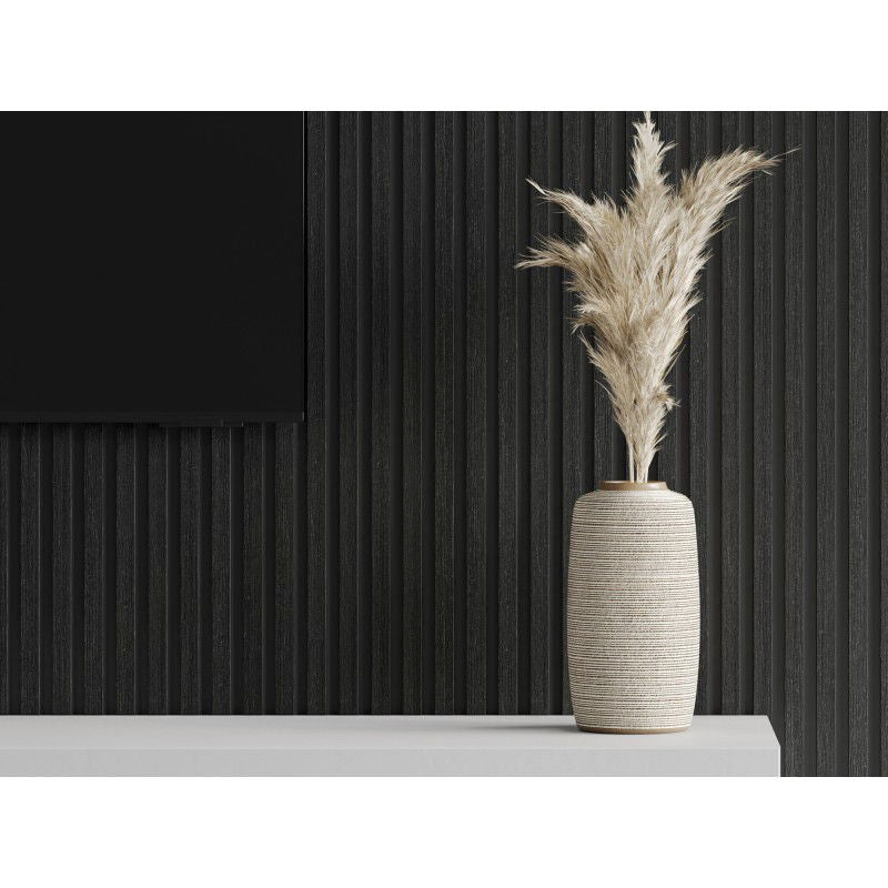 Veggplater kjøkken 275 x 30 cm eik svart akustisk Mexen Lam – S100-275307-3015-025