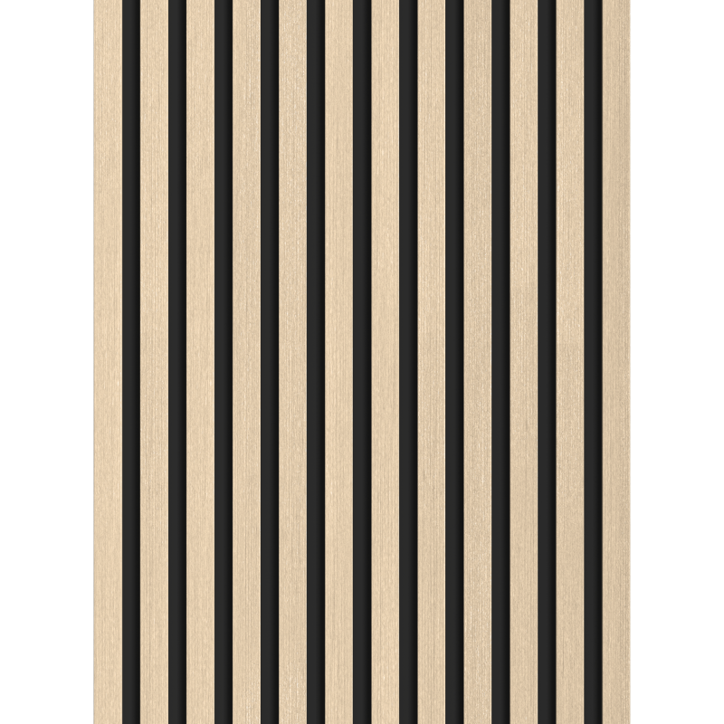 Veggplater kjøkken 275 x 30 cm eik sand/svart Akustisk Mexen Lam – S100-275307-3015-001