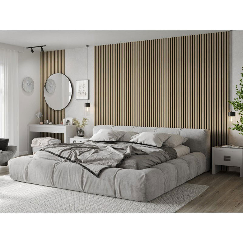 Veggplater kjøkken 275 x 30 cm eik sand/svart Akustisk Mexen Lam – S100-275307-3015-001